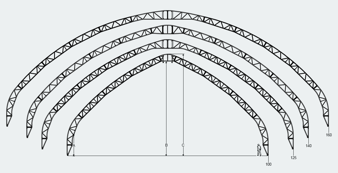 Mega Dome Canvas Buildings, Pre-Engineered Building Installation